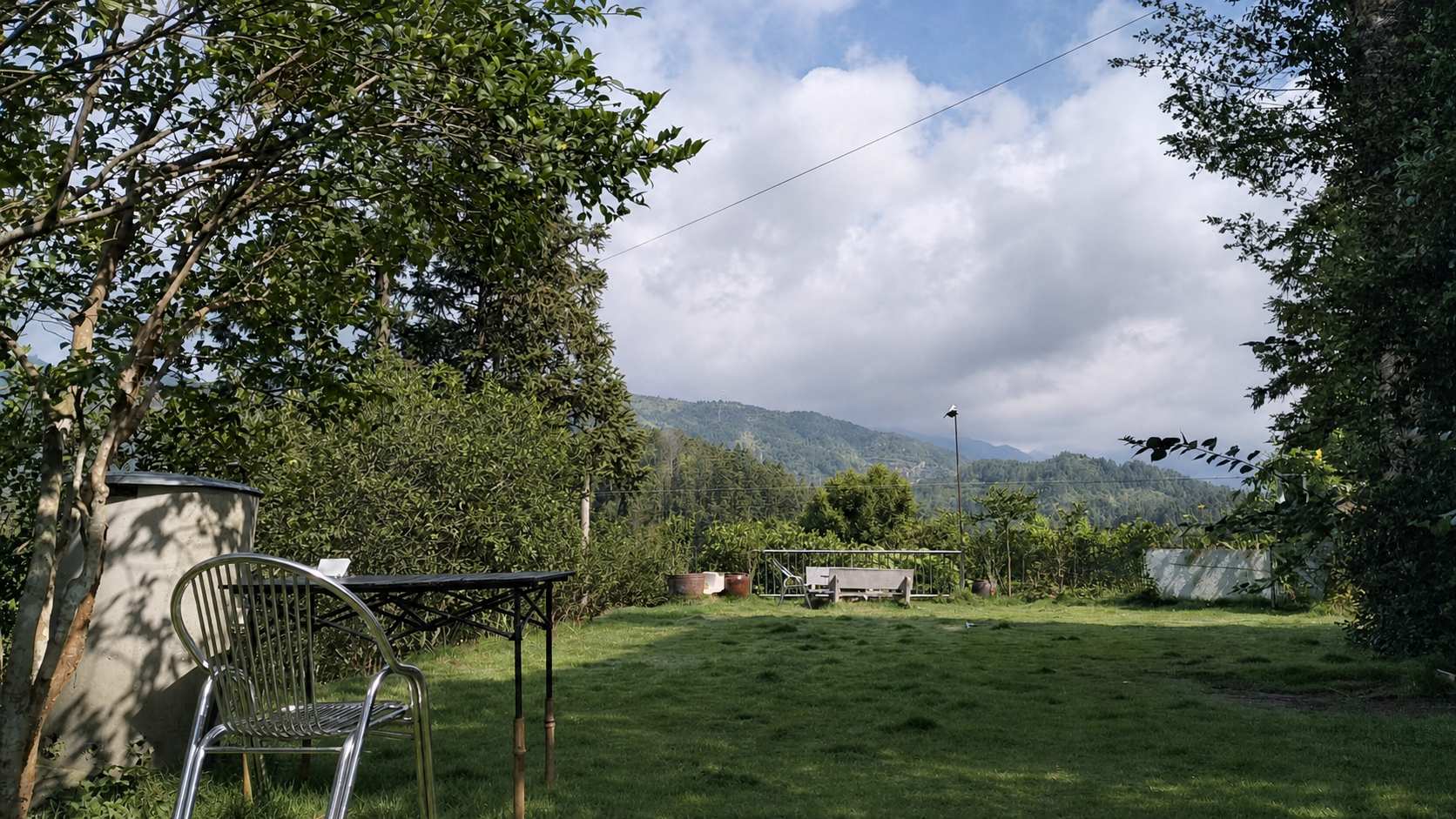 The BHIAR Sanming Research Base in its mountain environment